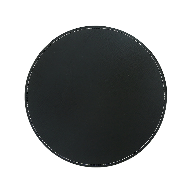 Pad Tetikus Bulat Kulit Kulit Boleh Laser 20*20sm