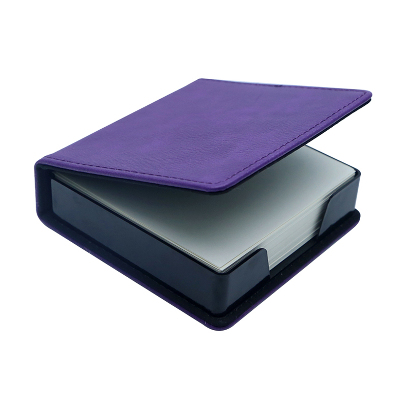 Pemegang Notepad Square Kulit Kulit Boleh Laser