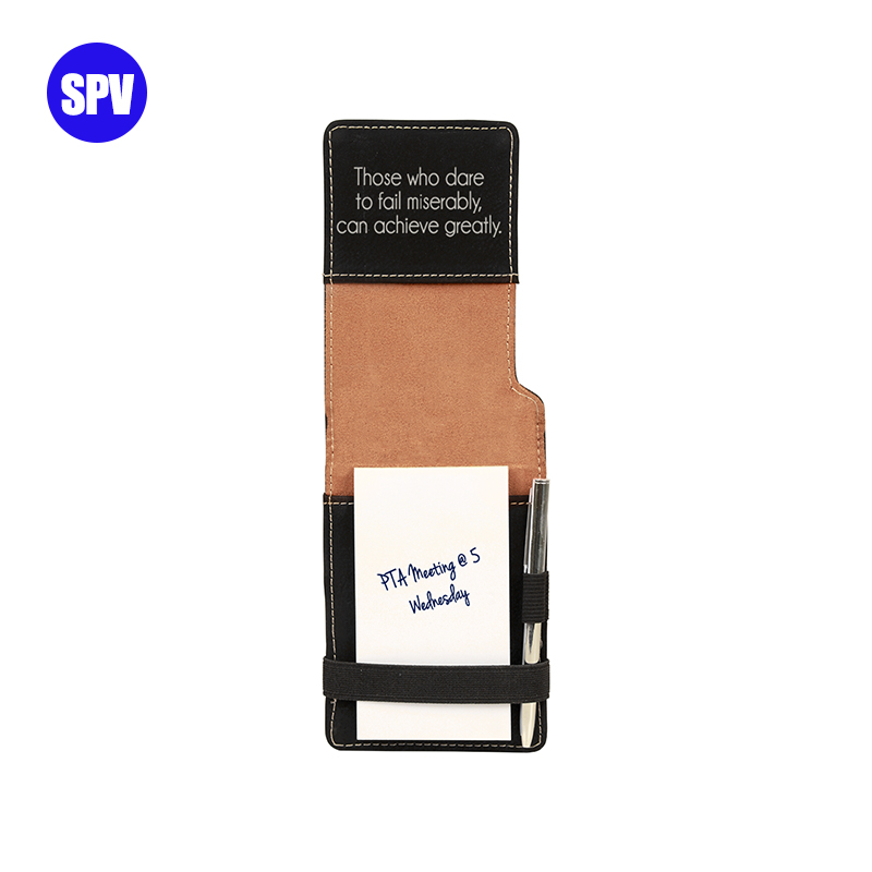 Notepad Mini Kulit Kulit Boleh Laser dengan Pen