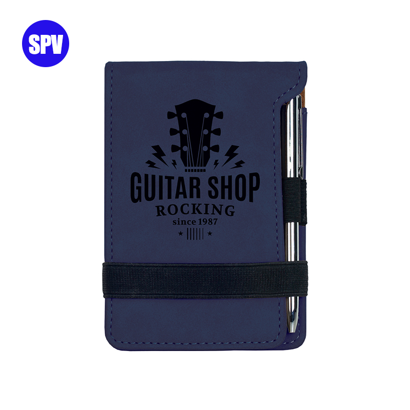 Notepad Mini Kulit Kulit Boleh Laser dengan Pen