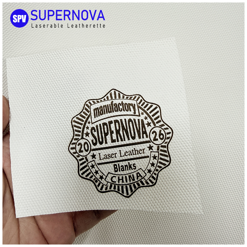 Cadar kulit boleh laser Canvas Pro White dengan pelekat/tanpa pelekat