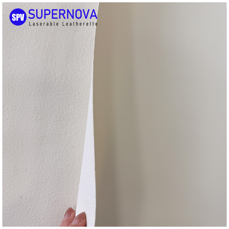 Cadar kulit boleh laser Canvas Pro White dengan pelekat/tanpa pelekat