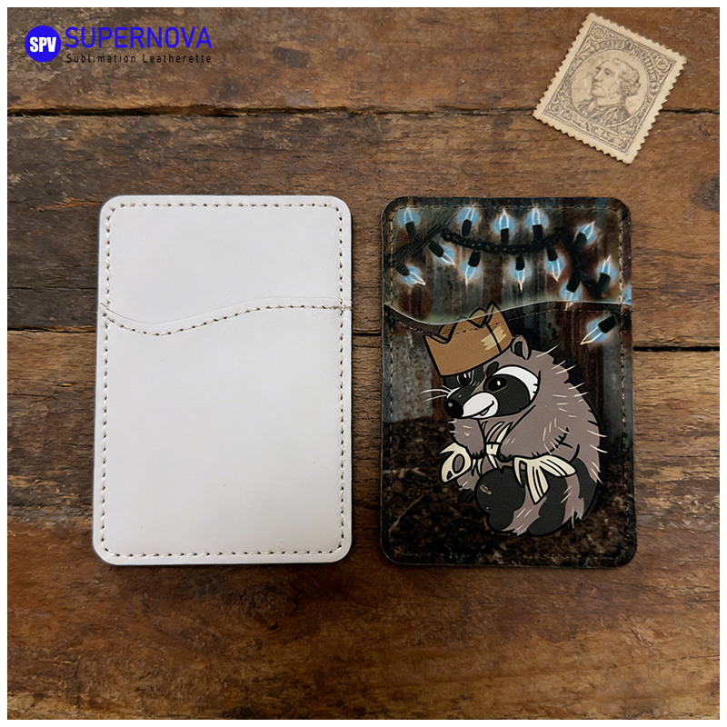 Pemegang Kad Telefon Kulit Kulit Sublimasi dengan Magnet Pemegang Kad Telefon Kulit Kulit Sublimasi dengan Magnet