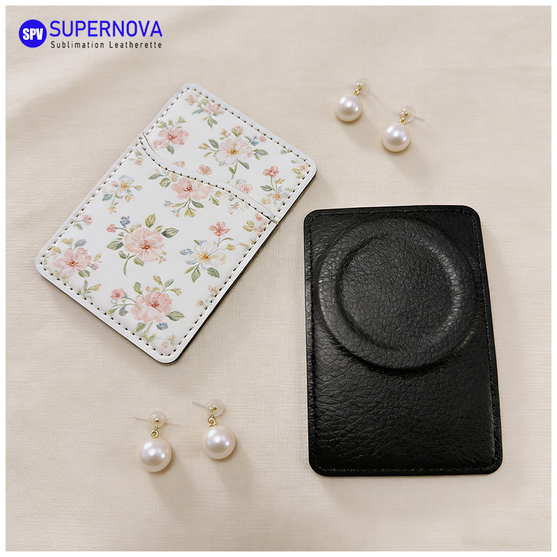 Pemegang Kad Telefon Kulit Kulit Sublimasi dengan Magnet Pemegang Kad Telefon Kulit Kulit Sublimasi dengan Magnet