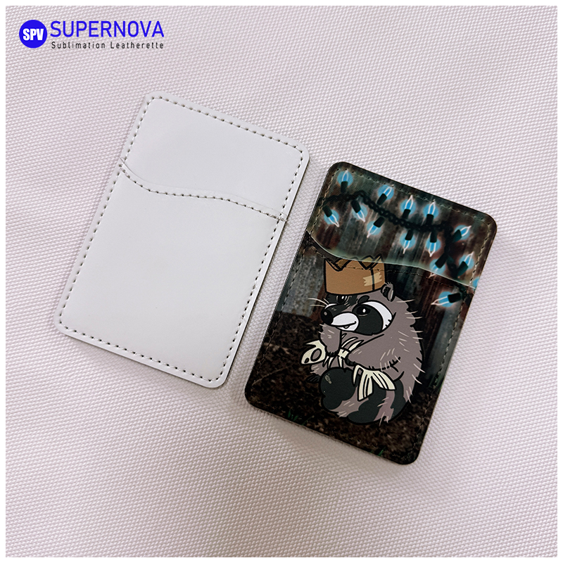Pemegang Kad Telefon Kulit Kulit Sublimasi dengan Magnet Pemegang Kad Telefon Kulit Kulit Sublimasi dengan Magnet