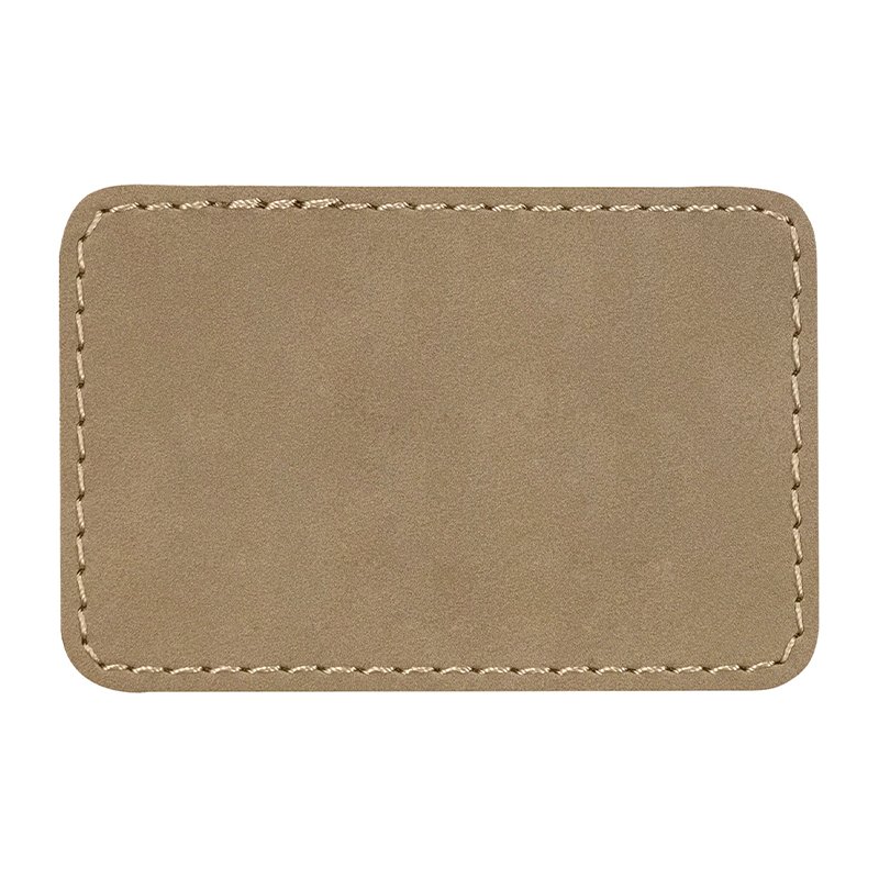 Tampalan Kulit Kulit Segi Empat 3 1/2' x 2 1/2'