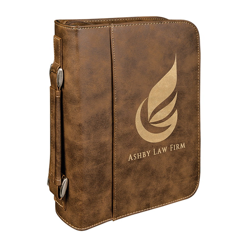 7 1/2'×10 3/4' Kulit Buku Kulit Kulit dengan Penutup Zip