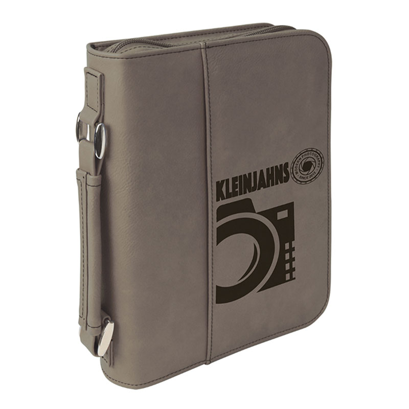 7 1/2'×10 3/4' Kulit Buku Kulit Kulit dengan Penutup Zip