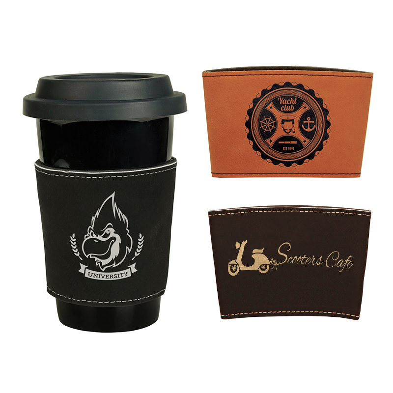 Lengan Mug Kulit Kulit Boleh Dilaser