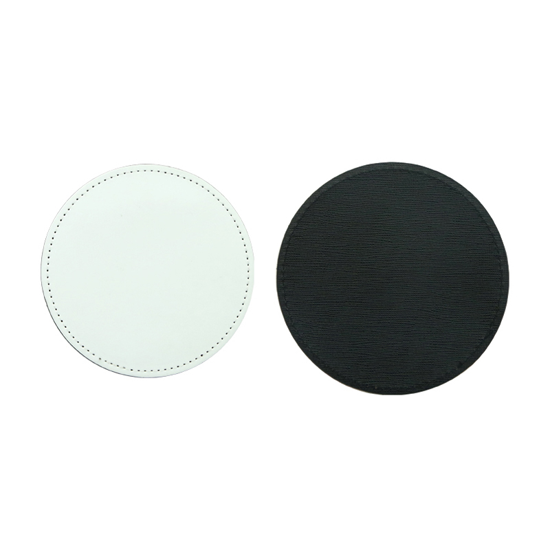 Sublimasi PU Kulit Mug Coaster -Bulat