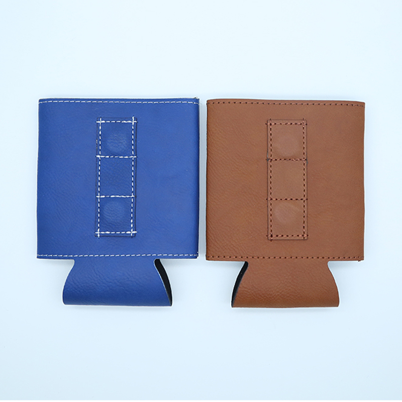 Pemegang Minuman Kulit Kulit Boleh Laser dengan Magnet