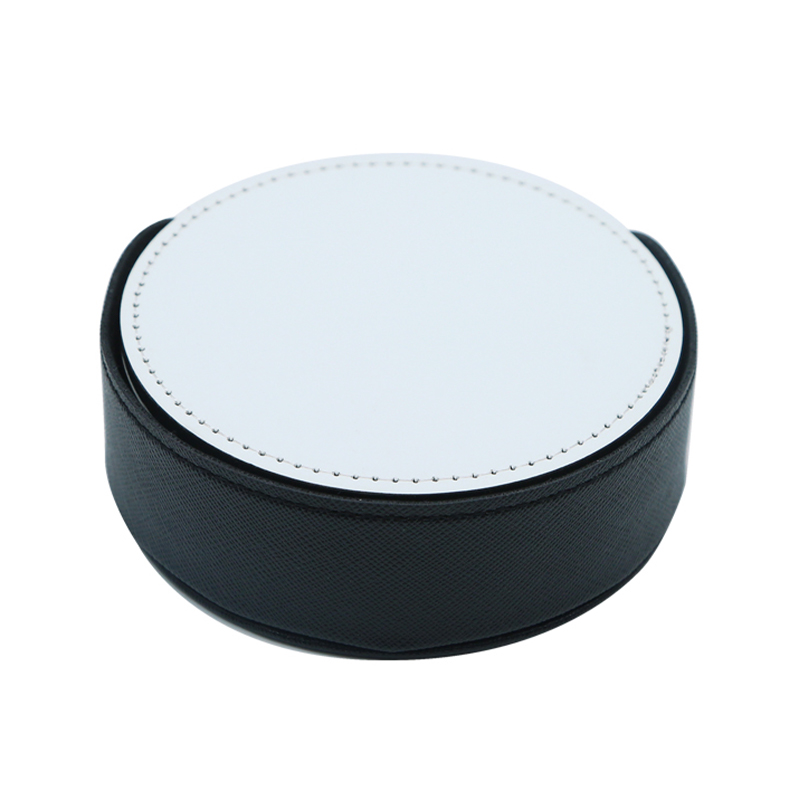 Sublimasi PU Kulit Mug Coaster -Bulat