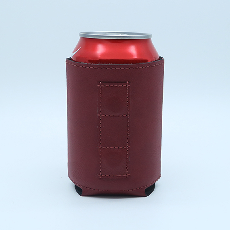 Pemegang Minuman Kulit Kulit Boleh Laser dengan Magnet