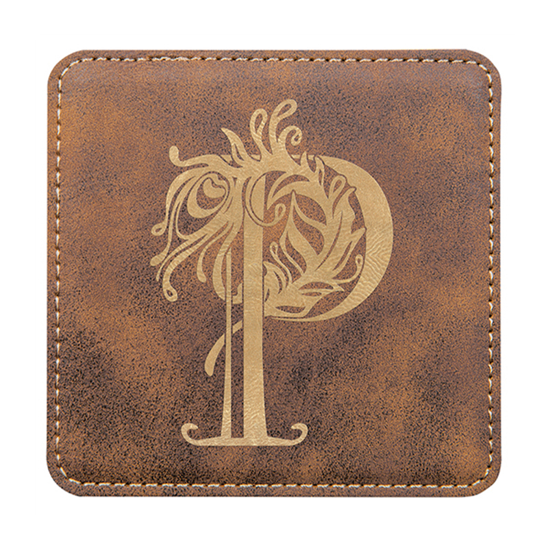 Coaster Kulit Kulit 4' x 4' Persegi