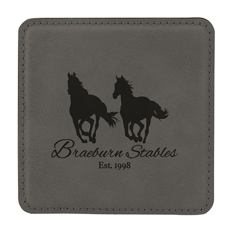 Coaster Kulit Kulit 4' x 4' Persegi