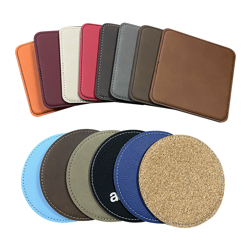 Coaster Kulit Kulit 4' x 4' Persegi