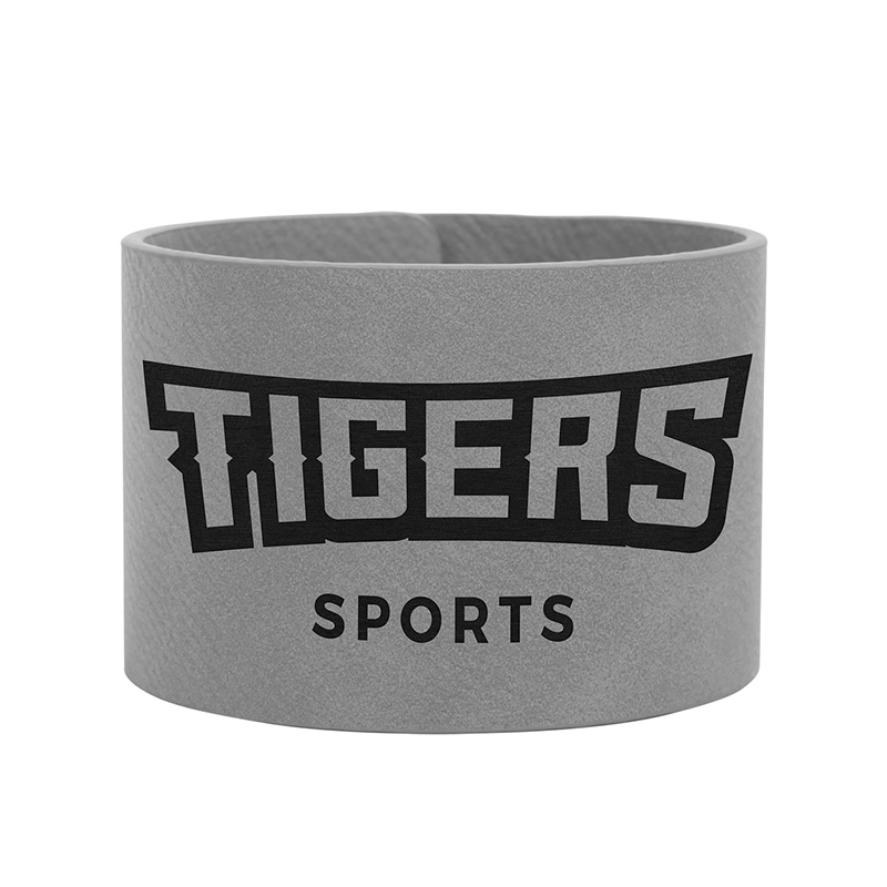 8 1/2' x 3/4' Gelang Cuff Kulit Kulit Boleh Laser