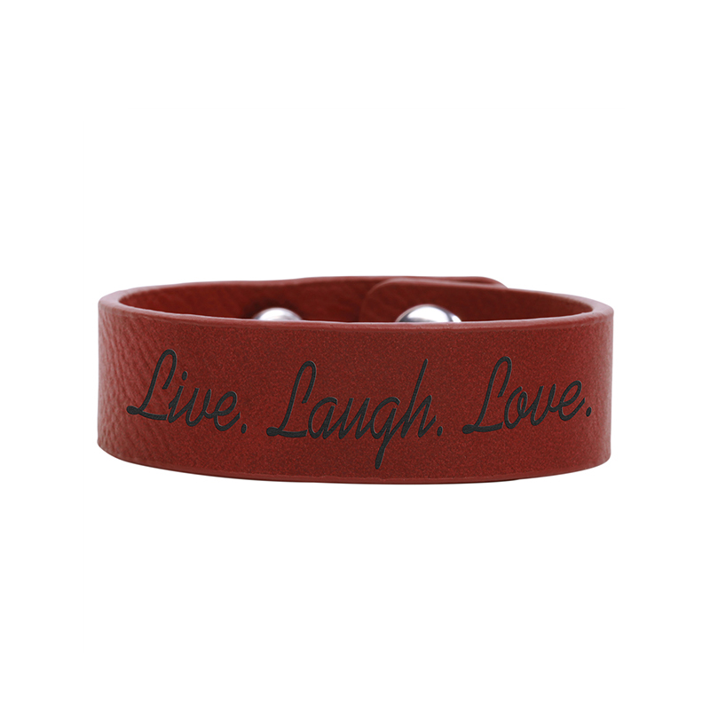 9 1/2' x 2' Gelang Cuff Kulit Kulit Boleh Dilas