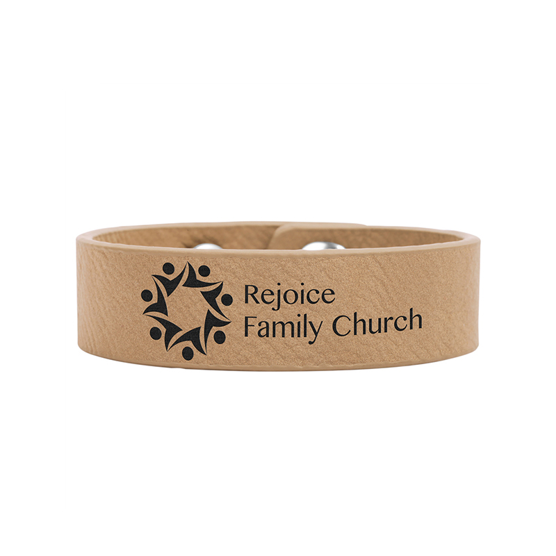 9 1/2' x 2' Gelang Cuff Kulit Kulit Boleh Dilas