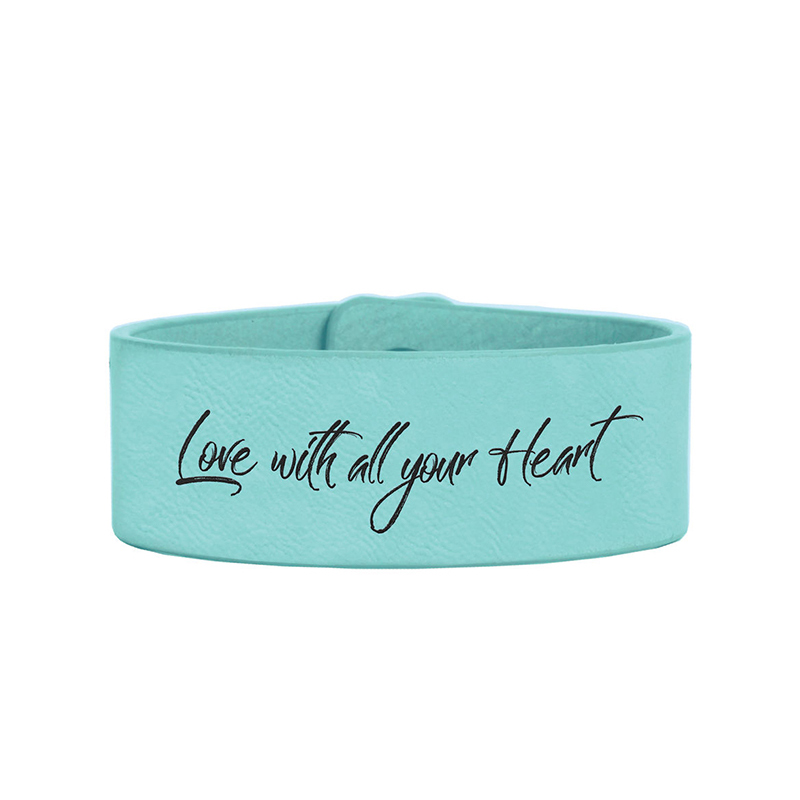 9 1/2' x 2' Gelang Cuff Kulit Kulit Boleh Dilas