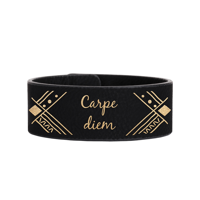 9 1/2' x 2' Gelang Cuff Kulit Kulit Boleh Dilas