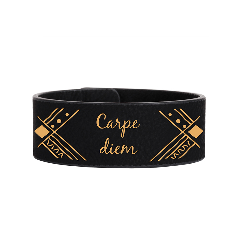 9 1/2' x 1' Gelang Cuff Kulit Kulit Boleh Laser 9 1/2' x 1' Gelang Cuff Kulit Kulit Boleh Laser