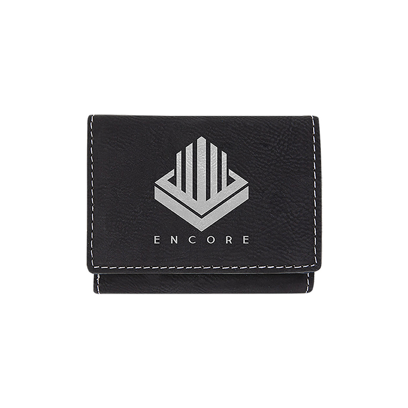 Dompet Tiga Lipat Kulit Boleh Laser