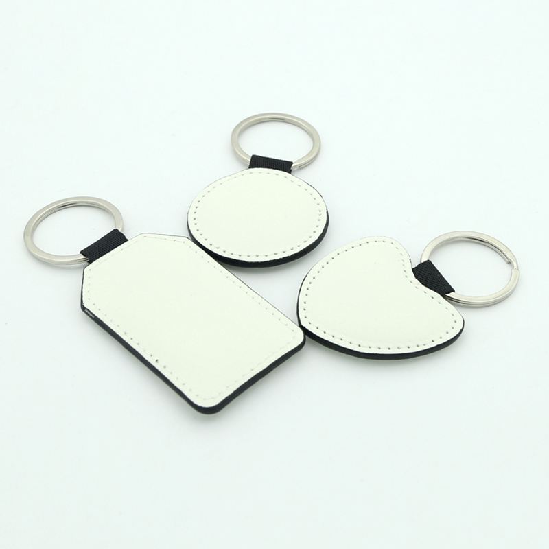 Sublimasi Pu Leather Round Keyring - Percetakan Dua Sebelah