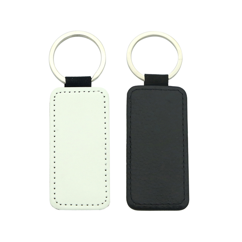 Sublimasi PU Leather Rectangle Keyring - Percetakan Satu Sebelah