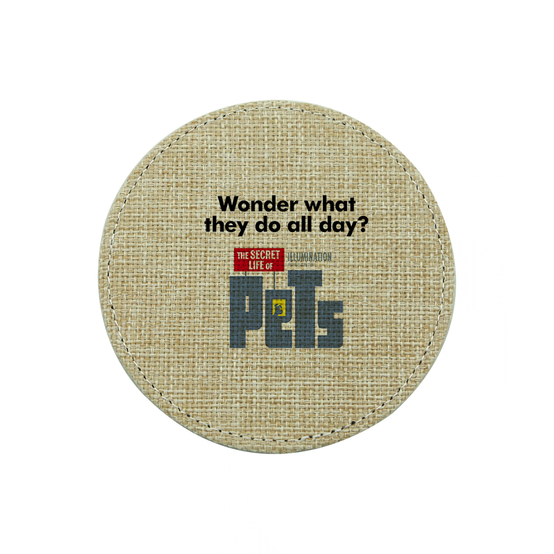 Pemejalwapan Jute Coaster-Pusingan