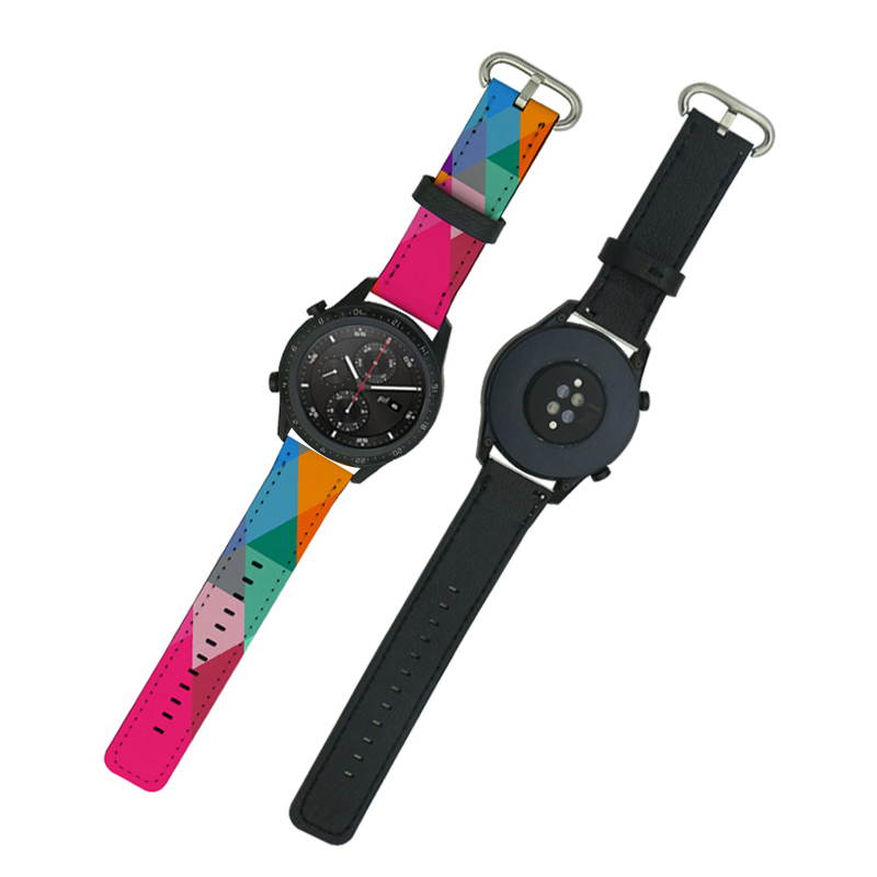 Sublimasi PU Kulit Samsung/Huawei Watch Bands 22mm