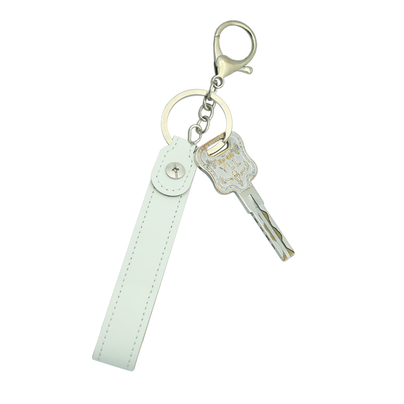 Rantai Kunci Lanyard Kulit Kulit Sublimasi