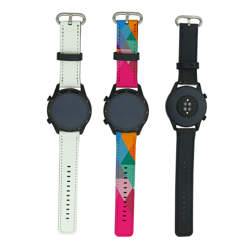 Sublimasi PU Kulit Samsung/Huawei Watch Bands 22mm