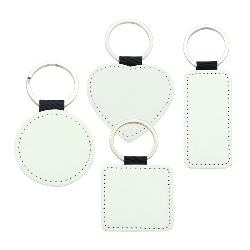 Sublimasi PU Leather Rectangle Keyring - Percetakan Satu Sebelah
