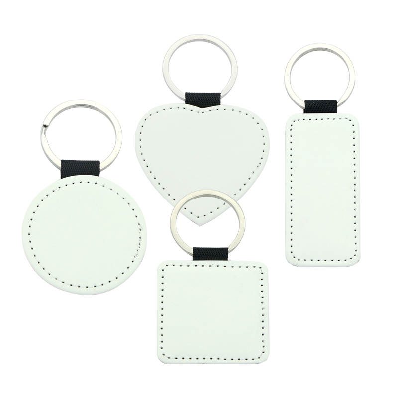 Sublimasi PU Leather Round Keyring - Percetakan Satu Sebelah