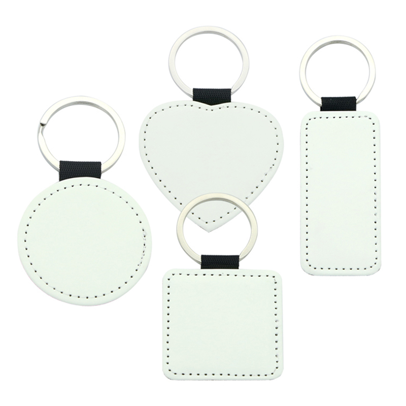 Sublimasi PU Leather Square Keyring - Percetakan Satu Sebelah