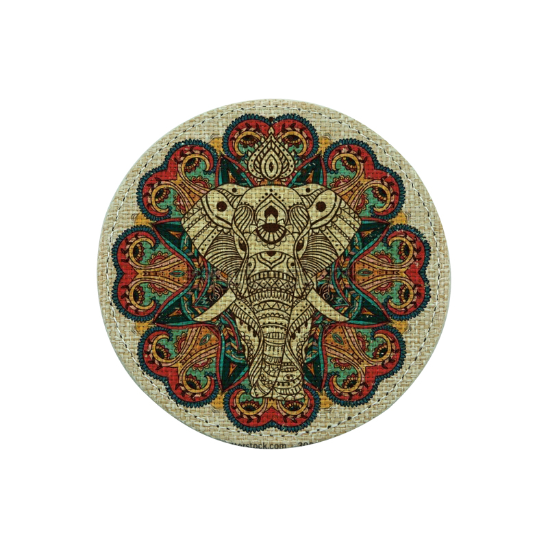 Pemejalwapan Jute Coaster-Pusingan