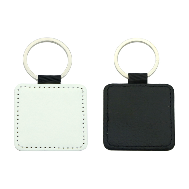 Sublimasi PU Leather Square Keyring - Percetakan Satu Sebelah