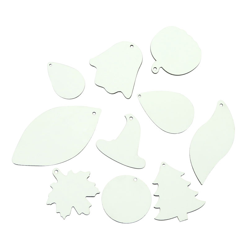 Sublimasi PU Kulit Bentuk Daun Anting-Anting (sepasang)