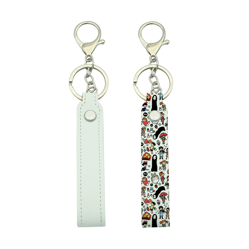 Rantai Kunci Lanyard Kulit Kulit Sublimasi