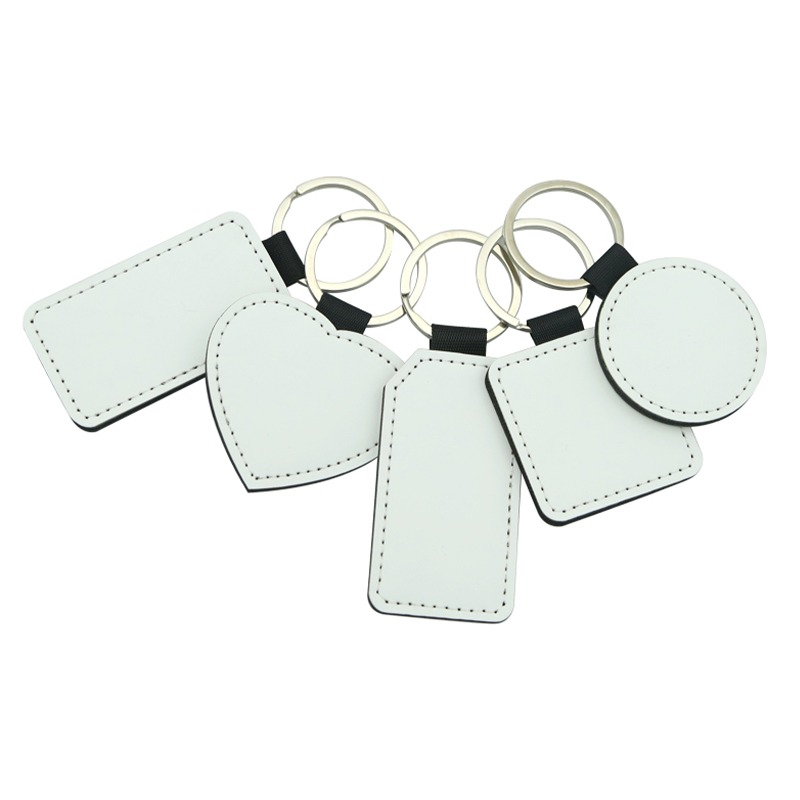 Sublimasi PU Leather Square Keyring - Percetakan Dua Sisi