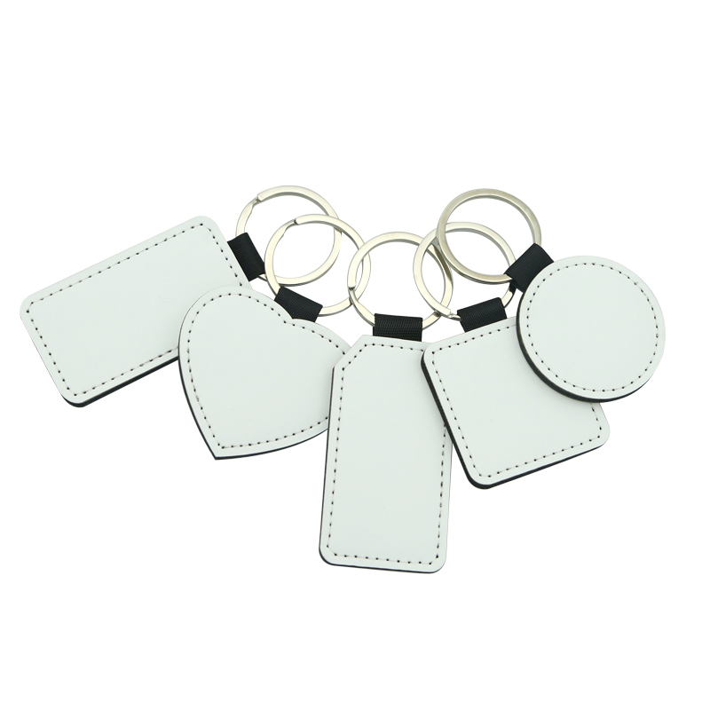 Sublimasi PU Leather Round Keyring - Percetakan Satu Sebelah