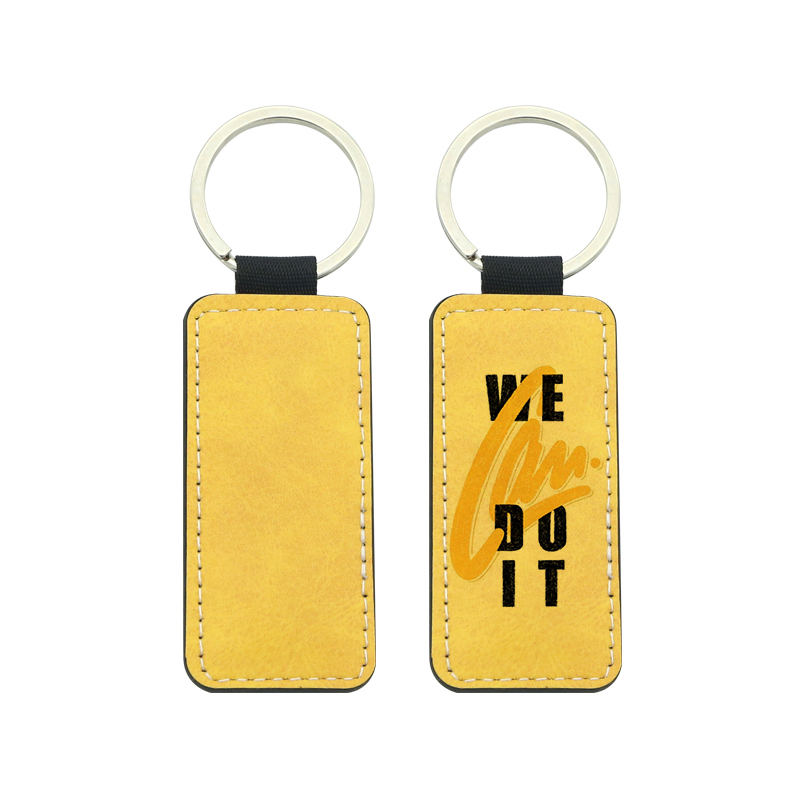 Sublimasi PU Leather Rectangle Keyring - Percetakan Satu Sebelah