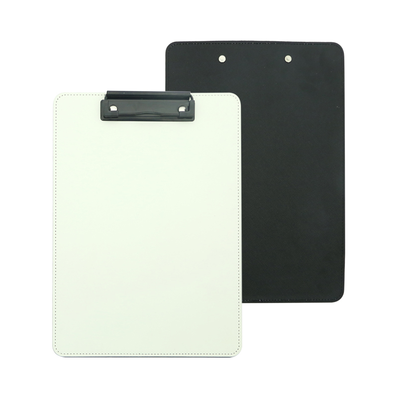 Papan Klip Kulit PU Sublimasi dengan Klip Logam - A5 Papan Klip Kulit PU Sublimasi dengan Klip Logam - A5