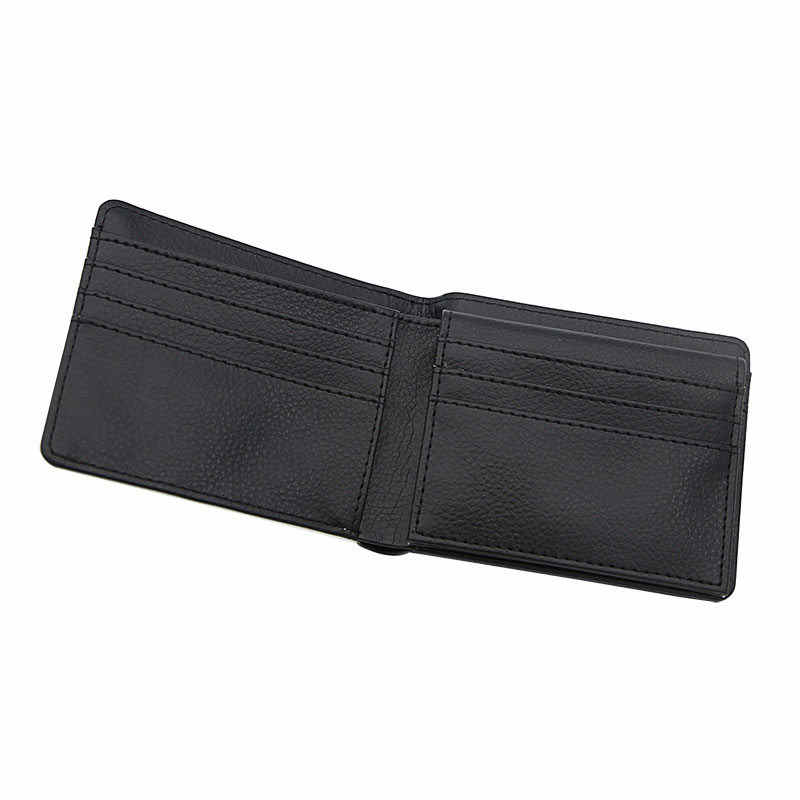 Dompet Bifold Kulit Kulit Sublimasi Lelaki dengan Pemegang Kad