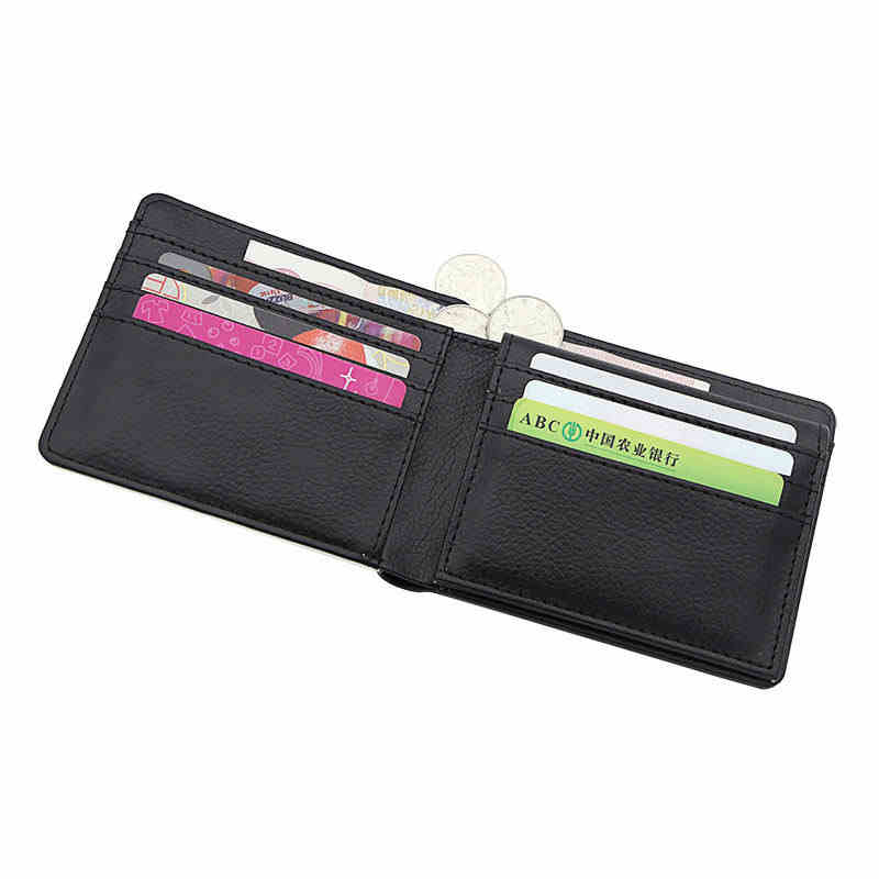 Dompet Bifold Kulit Kulit Sublimasi Lelaki dengan Pemegang Kad