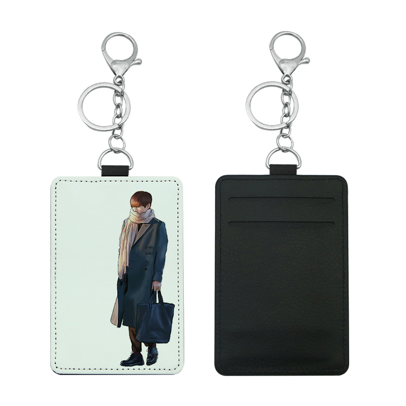 Sublimation Leatherette Bus Card Holder with 2 slots