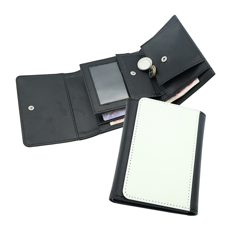 Dompet Kulit Kulit Sublimasi dengan Kulit PU Dalam - Tengah