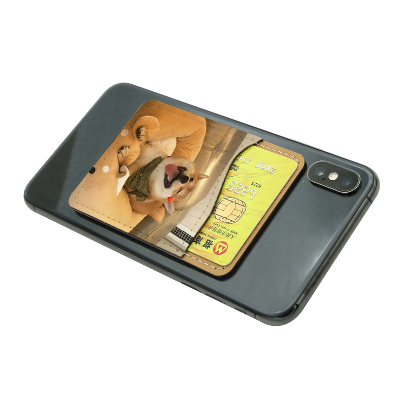 Pemegang Kad Telefon Kulit Kulit Sublimasi