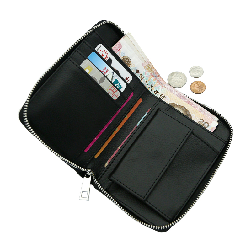 Dompet Zip Kulit Kulit Sublimasi - Tengah